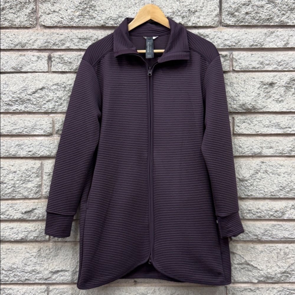 Mondetta Plum Ribbed Jacket